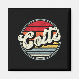 Colts Namn Vintage Retro Gift Manar Women Boy Girl Magnet