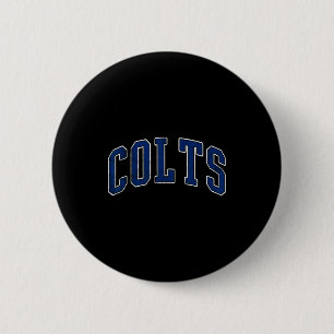 Colts Namn Vintage Retro Present Män Kvinnor Pojke Knapp