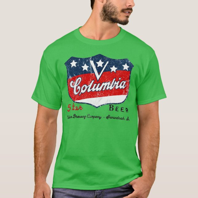 Columbia Beer T Shirt (Framsida)