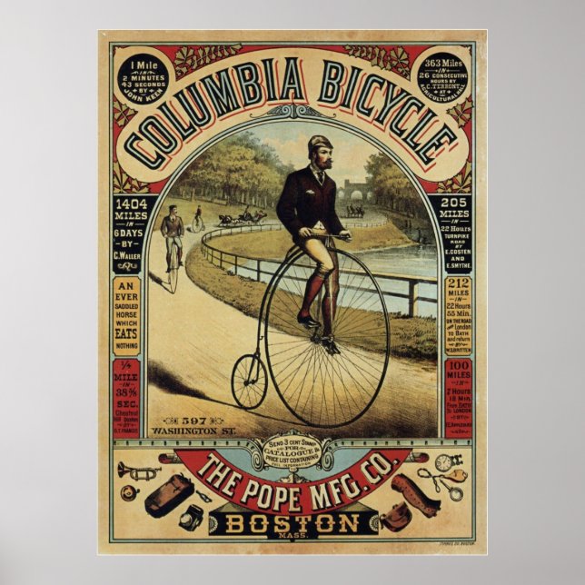 Columbia Bicycle Poster (Framsidan)