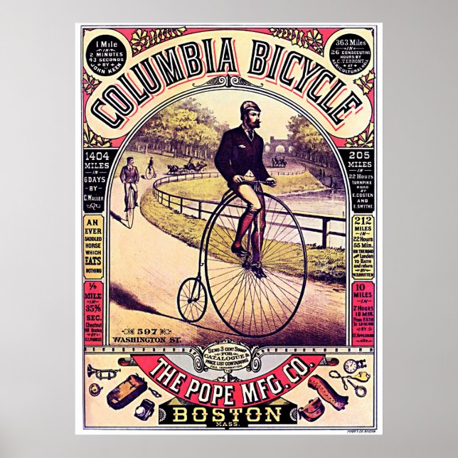 Columbia Bicycle Poster (Framsidan)