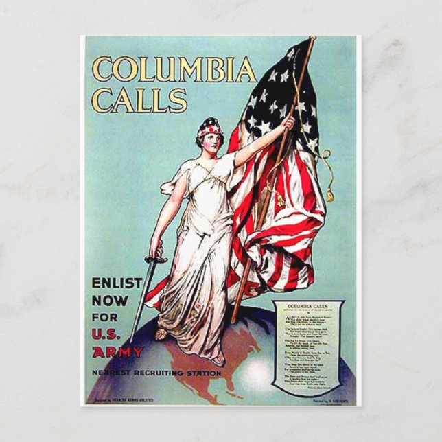 Columbia Call Vykort (Framsida)