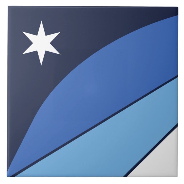 Columbia City Flagga Tile Kakelplatta (Framsidan)