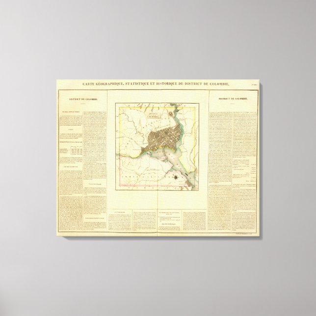 Columbia District Canvastryck (Framsida)