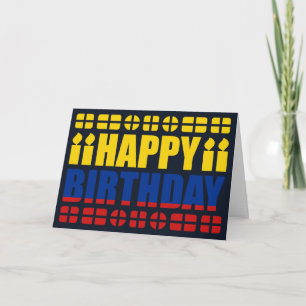 Columbia Flagga Birthday Card Kort