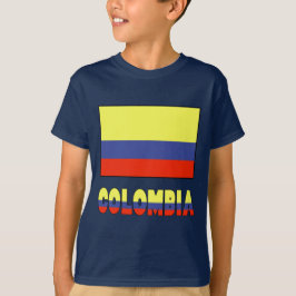 Columbia Flagga & Namn Kant Tee