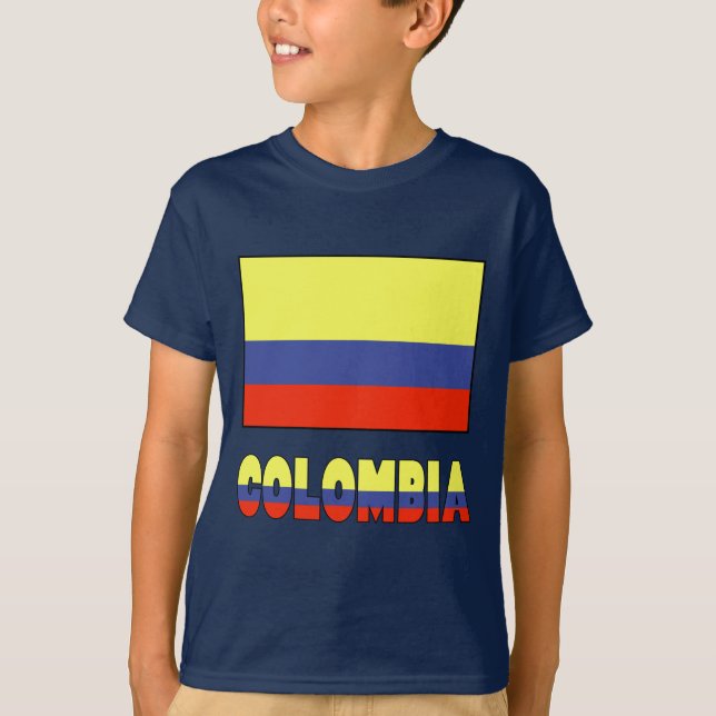 Columbia Flagga & Namn Kant Tee (Framsida)