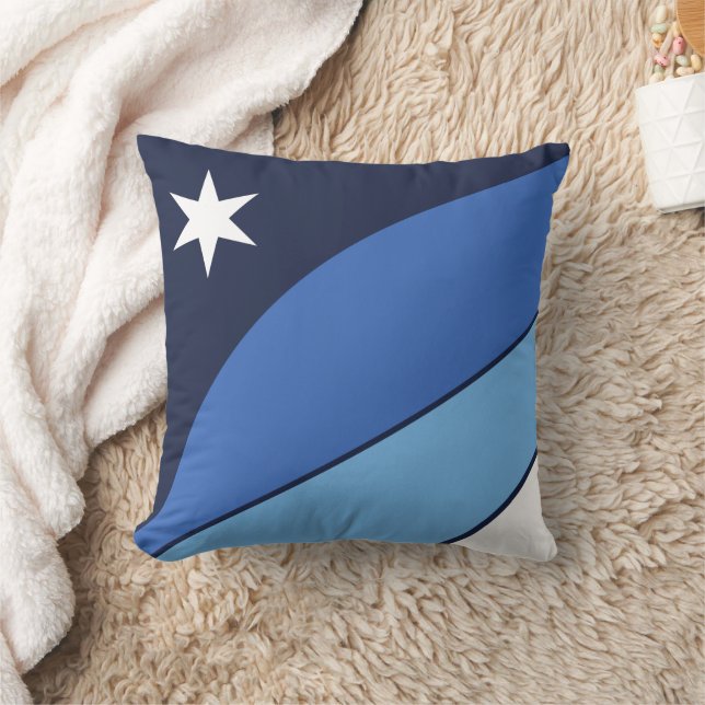 Columbia Flagga on American MoJo Pillow Kudde (Filt)