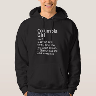 Columbia Flicka Ky Kentucky Roligt Stad Hem Rötter Hoodie