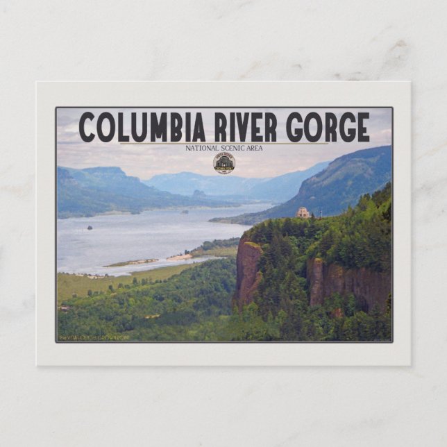 Columbia Gorge - Krona Point.jpg Vykort (Framsida)