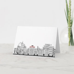 Columbia Heights Watchtower Greeting Card Blanka Kort