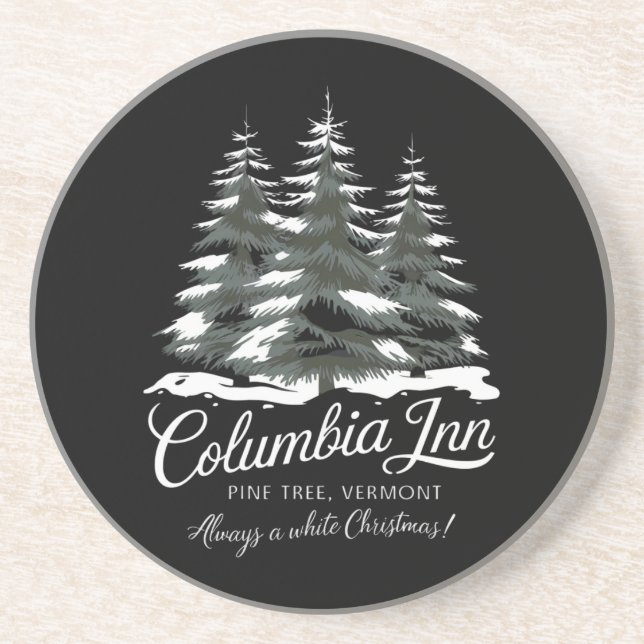 Columbia Inn Gräs Träd Vermont A White jul Underlägg (Framsidan)