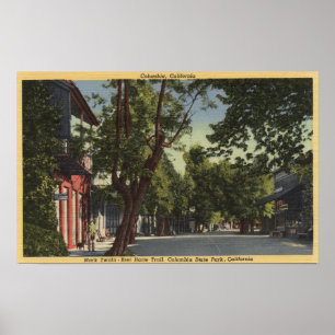 Columbia, Kalifornien - Street Scene Poster