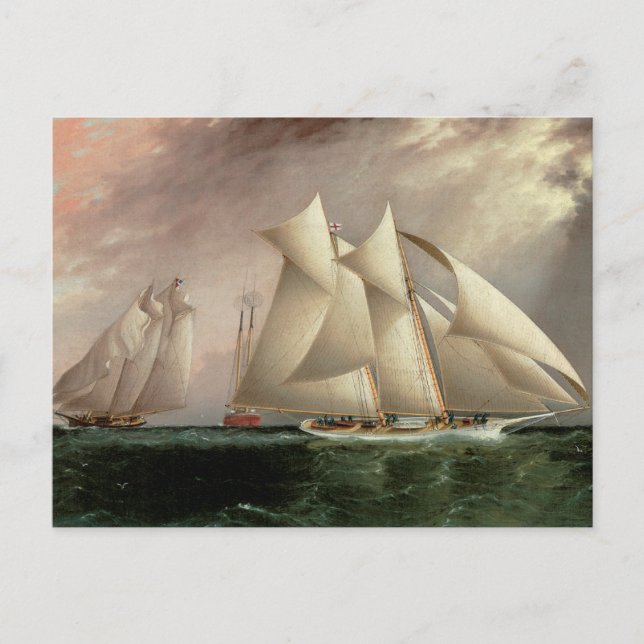 Columbia, ledande Dauntless i orkanen Kopp Vykort (Framsida)