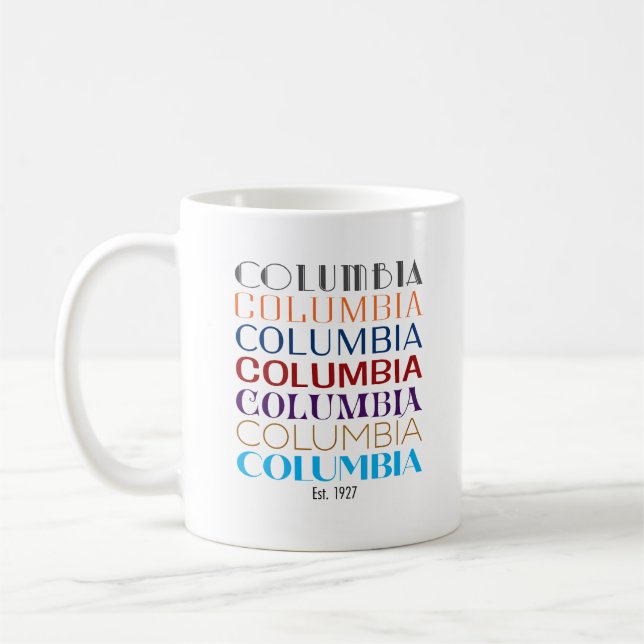 Columbia Logotyp, decades Coffee Mugg (Vänster)