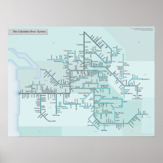 Columbia River 18 x 24 Poster