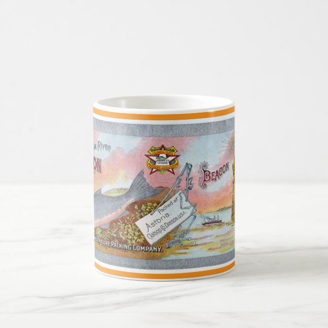 "Columbia River chinook" Kaffemugg (Center)