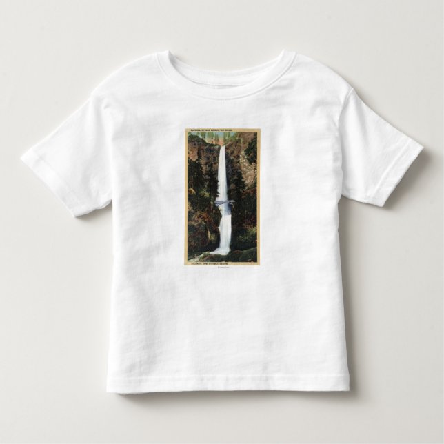 Columbia River, ELLER - Multnomah nedgångar och T-shirt (Framsida)