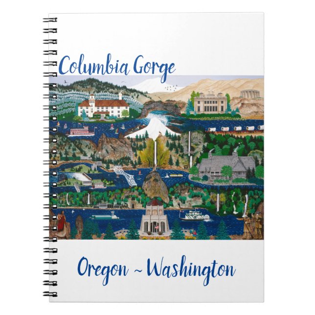 Columbia River Gorge Anteckningsbok (Framsidan)