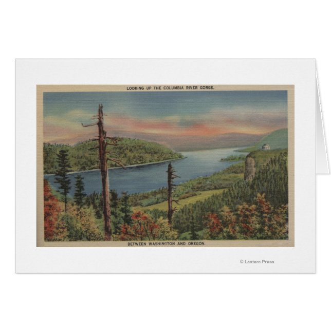 Columbia River Gorge Hälsningskort (Framsidan Horizontal)