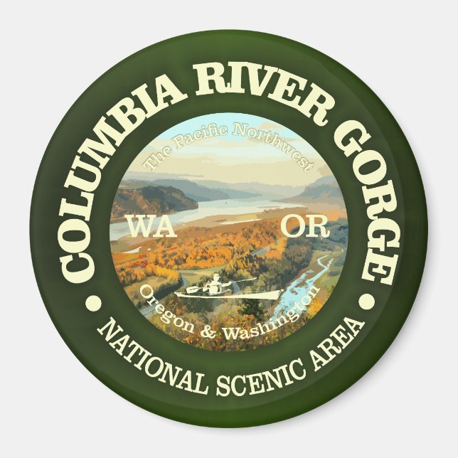 Columbia River Gorge NSA Magnet (Framsidan)