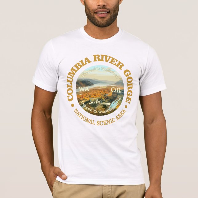 Columbia River Gorge NSA T Shirt (Framsida)