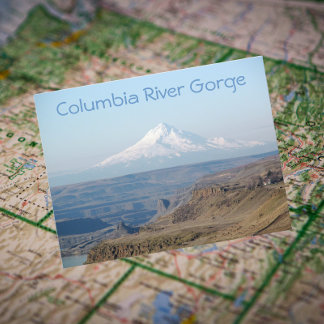 Columbia River Gorge och Mount Huva Travel Vykort