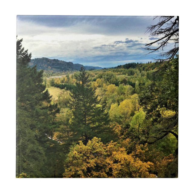 Columbia River Gorge, Oregon Kakelplatta (Framsidan)