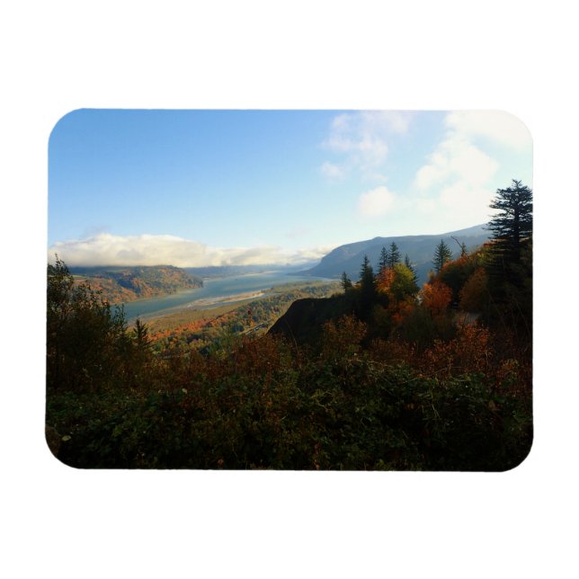Columbia River Gorge på hösten Magnet (Horisontell)