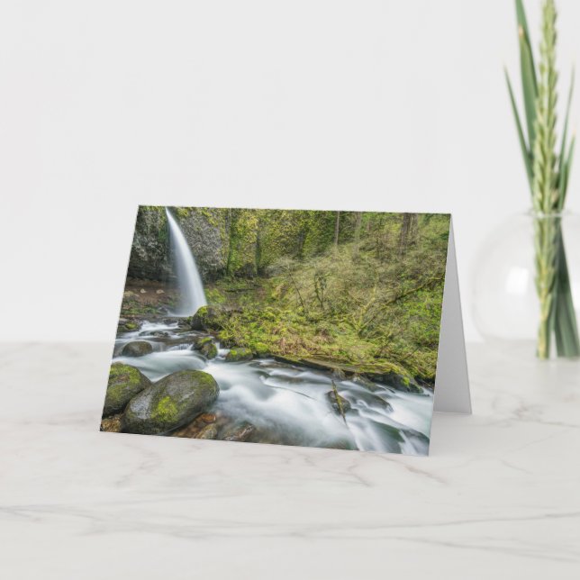 Columbia River Gorge, Ponytail Falls Kort (Framsida)