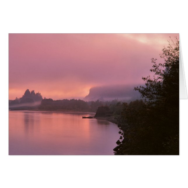 Columbia River Gorge, Sunrise, OR Hälsningskort (Framsidan Horizontal)