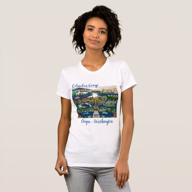Columbia River Gorge T Shirt (Hel framsida)