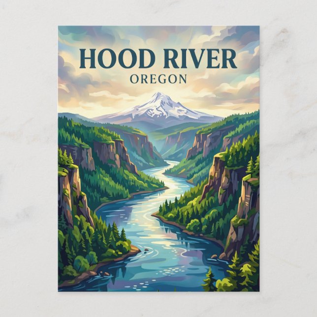 Columbia River Gorge USA Vykort (Framsida)