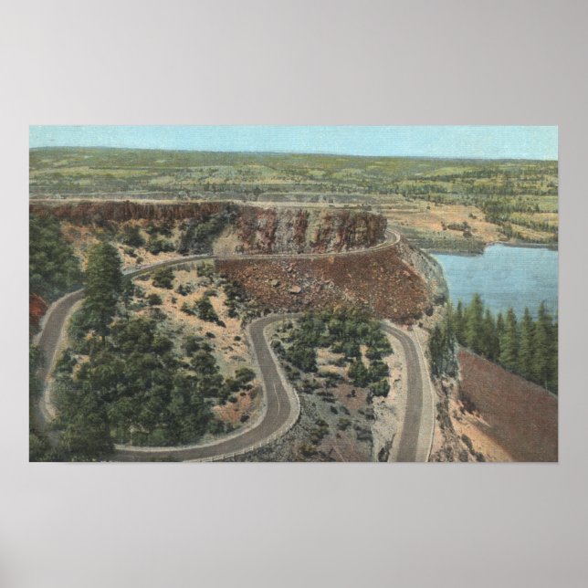 Columbia River Gorge View - Rowena Heights View Poster (Framsidan)