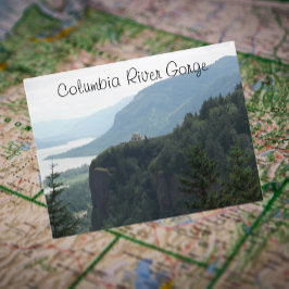 Columbia River Gorge Vista Travel Photo Vykort