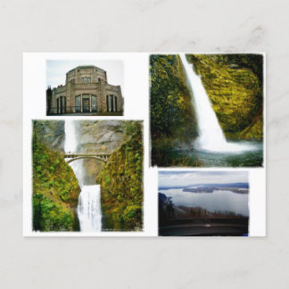 Columbia River gorge vycard oregon Vykort
