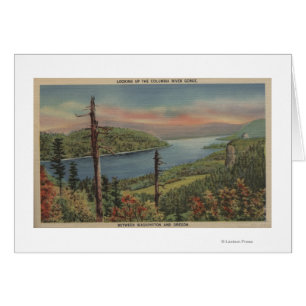 Columbia River klyfta Hälsningskort