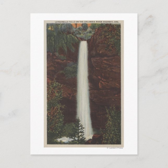 Columbia River, OR - Latourelle Falls View #1 Vykort (Framsida)