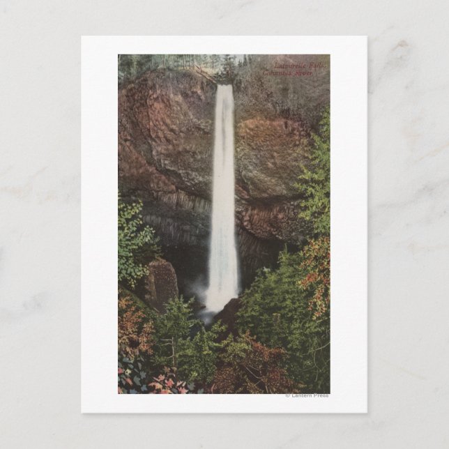 Columbia River, OR - Latourelle Falls View #2 Vykort (Framsida)