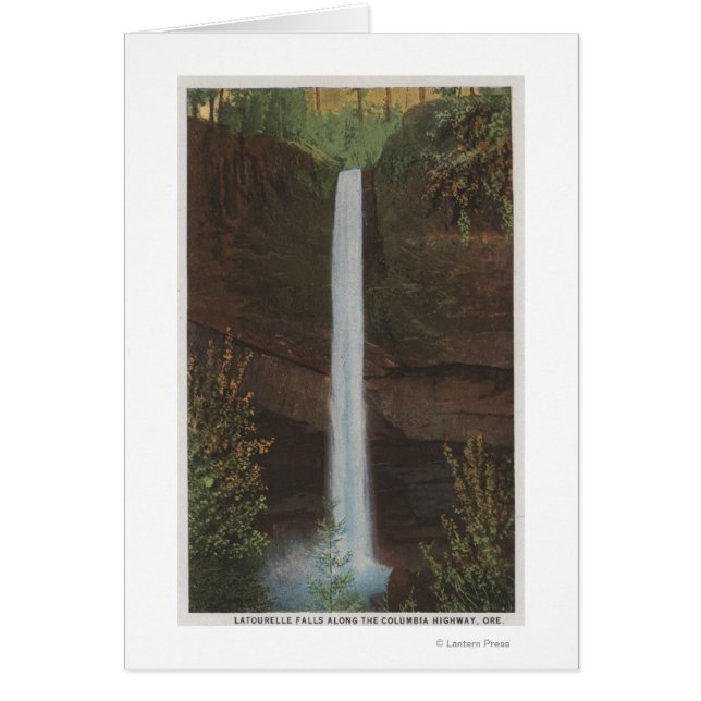Columbia River, OR - Latourelle Falls View #3 Hälsningskort (Framsidan)