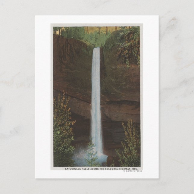 Columbia River, OR - Latourelle Falls View #3 Vykort (Framsida)