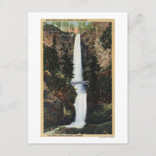 Columbia River, OR - Multnomah Falls och Benson Vykort