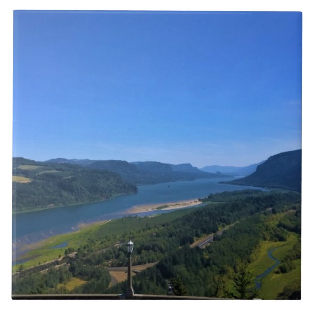Columbia River, Oregon Kakelplatta (Framsidan)