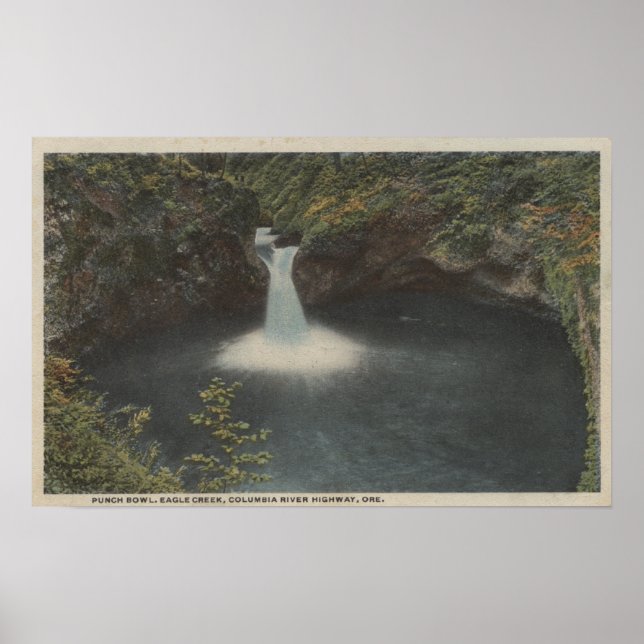 Columbia River, Oregon - Slå Bowl Poster (Framsidan)