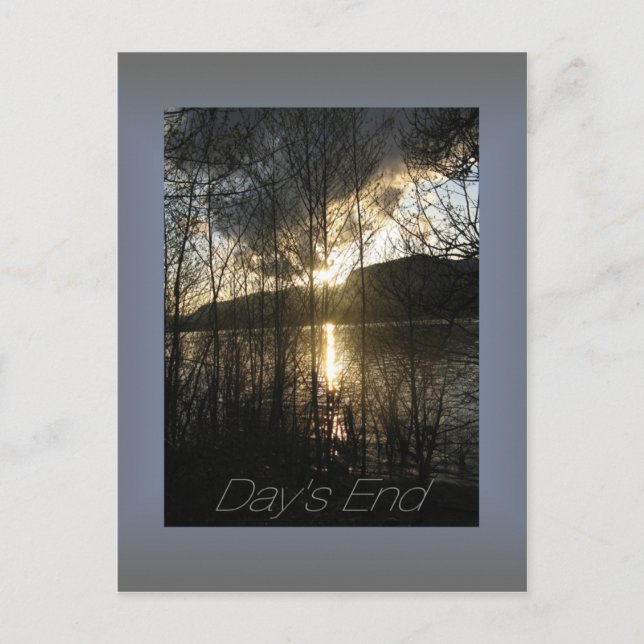 Columbia River Sunset Postkort Vykort (Framsida)