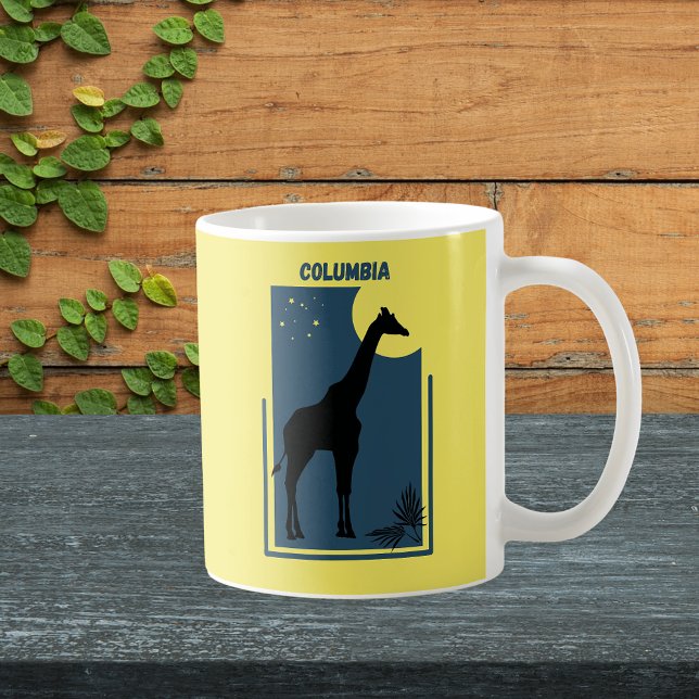 Columbia Riverbanks Zoo Carolina Vintage Giraffe Kaffemugg (Columbia Carolina Riverbanks Zoo Safari Animal Adventure Giraffe Mug)