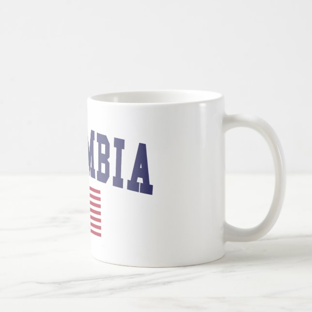 Columbia SC US Flagga Kaffemugg (Höger)