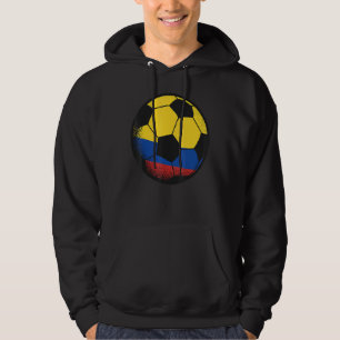 Columbia Soccer Ball Colombian Flagga Sports Enthu Hoodie