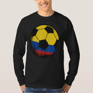 Columbia Soccer Ball Colombian Flagga Sports Enthu T Shirt