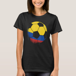 Columbia Soccer Ball Colombian Flagga Sports Enthu T Shirt